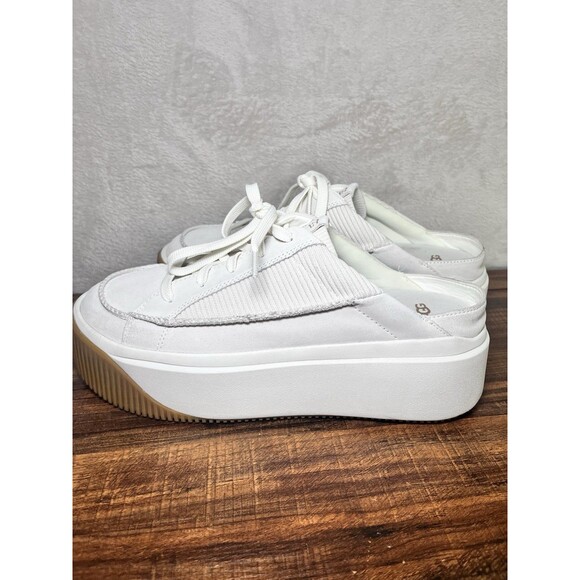 UGG Ez Duzzit Mule Suede Sneakers Women’s 12 Suede Platform White Preppy - Picture 10 of 10